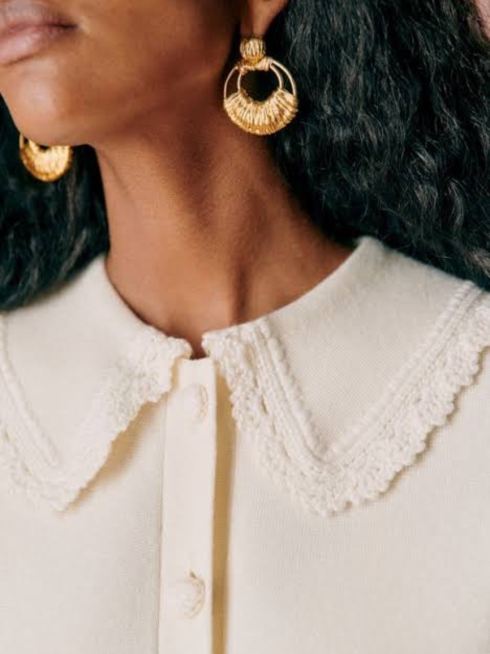 Sezane Bettany Ecru NWT - Picture 3 of 14
